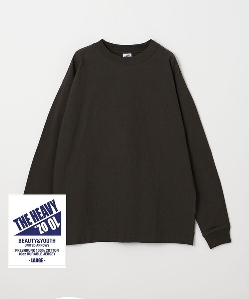 BEAUTY&YOUTH UNITED ARROWS（ビューティーアンドユースユナイテッドアローズ）の「”THE HEAVY”10oz ヘビー ワイド クルーネック カットソー（Tシャツ/カットソー・メンズ・ダークグレー/シルバー/ホワイト・L/M/S/XL）」の2枚目の写真