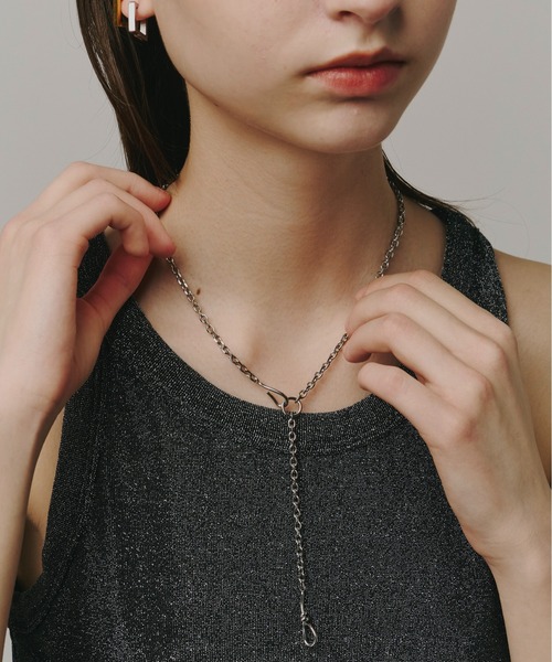 Su1.(スイ)の「【Su1.】【金属アレルギー対応】【ステンレス】ノットチェーンネックレス(ネックレス・レディース・シルバー/ゴールド・FREE)」の10枚目の写真