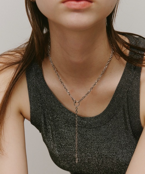 Su1.(スイ)の「【Su1.】【金属アレルギー対応】【ステンレス】ノットチェーンネックレス(ネックレス・レディース・シルバー/ゴールド・FREE)」の7枚目の写真