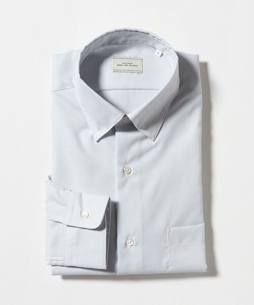 green label relaxing(グリーンレーベルリラクシング)の「エブリット コットンオックス ソリッド スナップ ボタンダウン シャツ -イージーアイロン-(ビジネスシャツ・メンズ・ライトグレー/コバルトブルー/ベージュ・XL/M/L/S)」の17枚目の写真