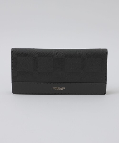 BLACK LABEL CRESTBRIDGE(ブラックレーベル・クレストブリッジ)の「エンボスチェックロングウォレット(財布・メンズ・チャコールグレー・FREE)」の5枚目の写真