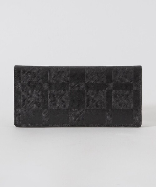 BLACK LABEL CRESTBRIDGE(ブラックレーベル・クレストブリッジ)の「エンボスチェックロングウォレット(財布・メンズ・チャコールグレー・FREE)」の6枚目の写真