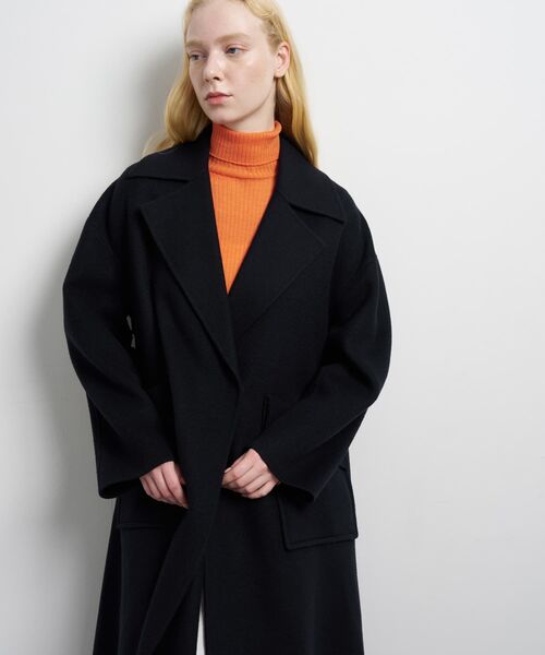 セール】SUPER140 ウールリバーフレアコート（その他アウター