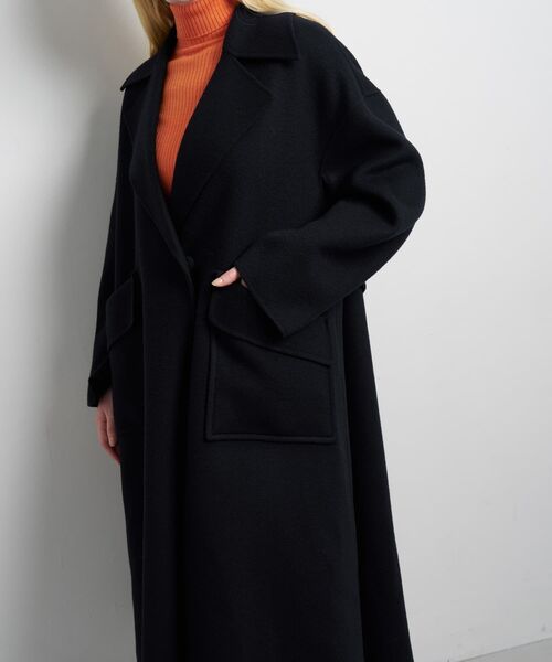 セール】SUPER140 ウールリバーフレアコート（その他アウター