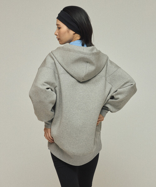 AMERICANA（アメリカーナ）の「Americana × Firsthand/アメリカーナ 別注 ダンボール ZIPフーディ / ワンポイント刺繍 ジップフーディ（パーカー・レディース・グレー/オフホワイト・FREE）」の5枚目の写真