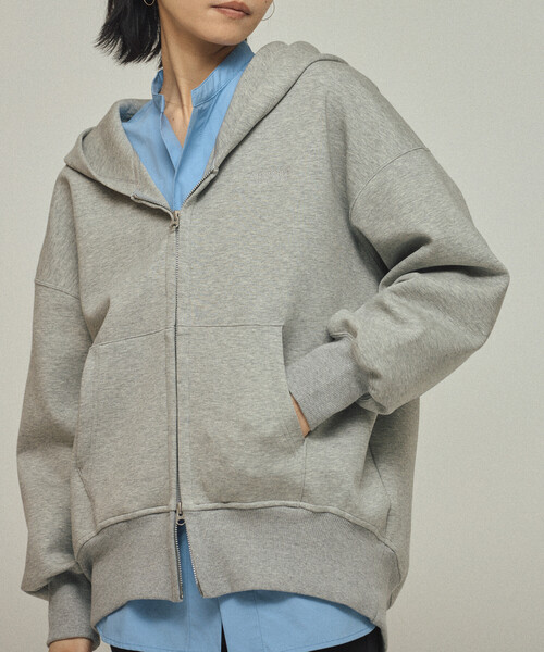 AMERICANA（アメリカーナ）の「Americana × Firsthand/アメリカーナ 別注 ダンボール ZIPフーディ / ワンポイント刺繍 ジップフーディ（パーカー・レディース・グレー/オフホワイト・FREE）」の16枚目の写真