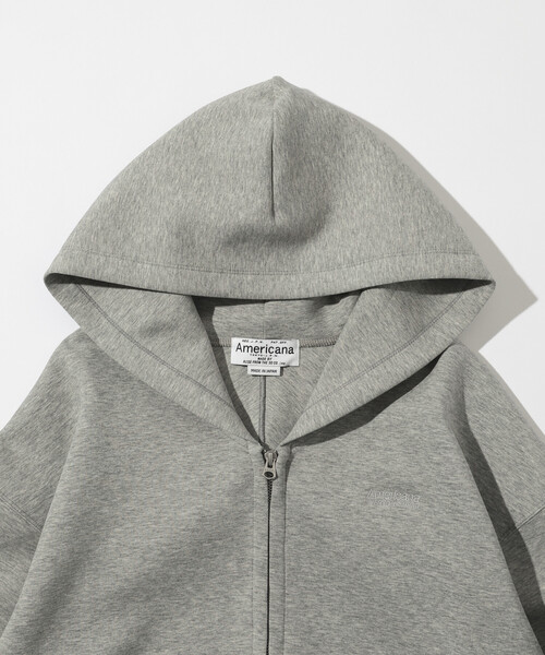 AMERICANA（アメリカーナ）の「Americana × Firsthand/アメリカーナ 別注 ダンボール ZIPフーディ / ワンポイント刺繍 ジップフーディ（パーカー・レディース・グレー/オフホワイト・FREE）」の20枚目の写真