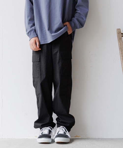 GLOBAL WORK（グローバルワーク）の「スゴラクストレッチカーゴパンツ/576687（カーゴパンツ・キッズ・ブラック系9/カーキ/ブラック系/ブルー・160cm/150cm/140cm/130cm）」の5枚目の写真