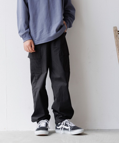 GLOBAL WORK（グローバルワーク）の「スゴラクストレッチカーゴパンツ/576687（カーゴパンツ・キッズ・ブラック系9/カーキ/ブラック系/ブルー・160cm/150cm/140cm/130cm）」の7枚目の写真