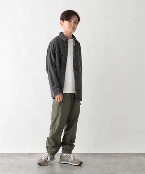 GLOBAL WORK（グローバルワーク）の「スゴラクストレッチカーゴパンツ/576687（カーゴパンツ・キッズ・ブラック系9/カーキ/ブラック系/ブルー・160cm/150cm/140cm/130cm）」の12枚目の写真