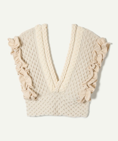 leinwande Braids&Frill Top 新品未使用 Braids&Frill Top（ベスト）｜leinwande（ラインヴァンド）の