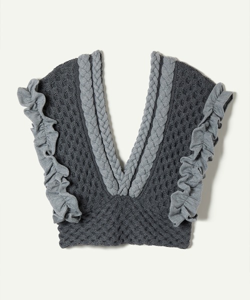 Leinwand Braid Knitted top　ラインヴァンド Leinwand Braid Knitted top ラインヴァンド leinwande（ライン