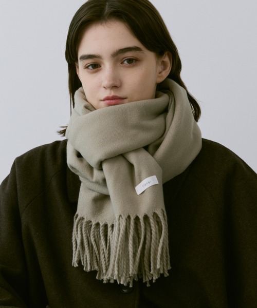 セール】Natural fringe muffler / ナチュラルフリンジマフラー