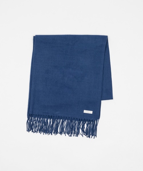 flaner（フラネ）の「Natural fringe muffler / ナチュラルフリンジマフラー（マフラー・レディース・オレンジ/ベージュ/ブルー/ナチュラル/チャコールグレー/グレー・FREE）」の8枚目の写真