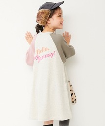 devirock（デビロック）の「綿100％  マルチプリント ラグラン スウェットワンピース（ワンピース）」