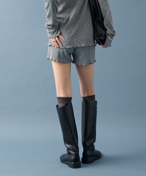 mystic（ミスティック）の「【SETUPで着るのも◎】起毛リブショートパンツ（その他パンツ・レディース・グレー/ネイビー/ベージュ・FREE）」の12枚目の写真