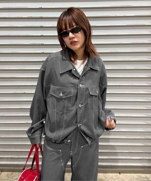 sedacle（セダクル）の「スラックスステッチジャケット（その他アウター・レディース・グレー/ブラック/ネイビー・SMALL/MEDIUM/LARGE）」の21枚目の写真