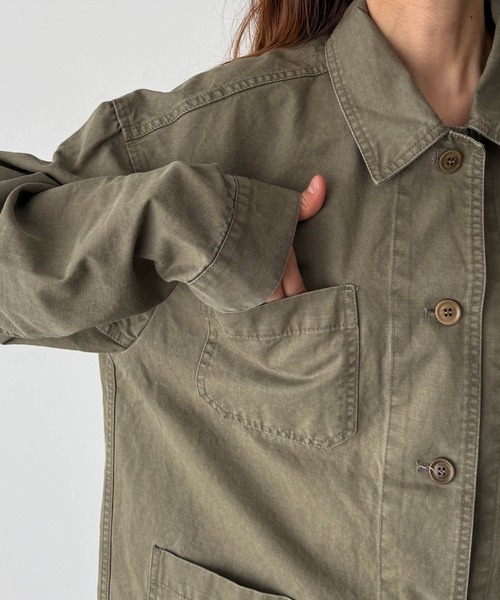 CANAL JEAN（キャナルジーン）の「diggity　コットンカバーオール（カバーオール・レディース・ブラック/カーキ・ONE SIZE）」の13枚目の写真