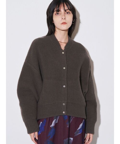 CNラクーンミックスブルゾン（カーディガン/ボレロ）｜ELENDEEK