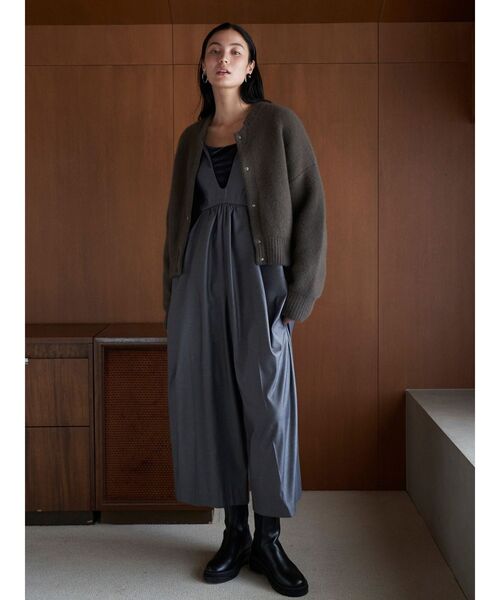 CNラクーンミックスブルゾン（カーディガン/ボレロ）｜ELENDEEK