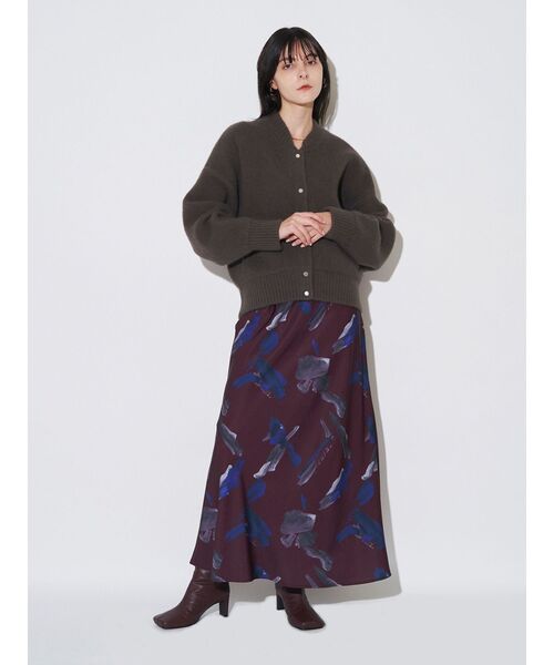 Elendeek ラクーンニット　ブルゾン　新品　CNラクーンミックスブルゾン ELENDEEK カーディガン CNラクーンミックスブルゾン レディース