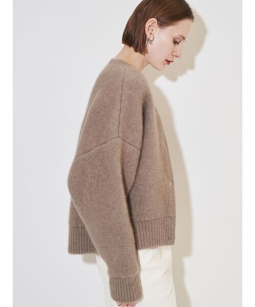 ELENDEEK（エレンディーク）の「CNラクーンミックスブルゾン（カーディガン/ボレロ・レディース・ボルドー/ブラウン/ベージュ/アイボリー/ブラック/グレー/ライトイエロー・FREE）」の19枚目の写真