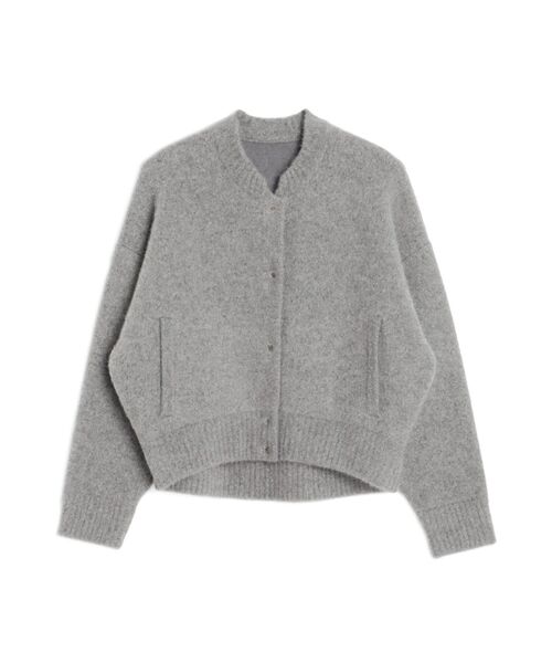 ELENDEEK（エレンディーク）の「CNラクーンミックスブルゾン（カーディガン/ボレロ・レディース・ボルドー/ブラウン/ベージュ/アイボリー/ブラック/グレー/ライトイエロー・FREE）」の8枚目の写真