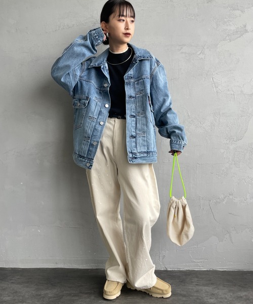 Levi's（リーバイス）の「[LEVI’S/リーバイス] TYPE 2 TRUCKER デニムジャケット（デニムジャケット・レディース・ライトインディゴブルー/インディゴブルー・S/M/L）」の19枚目の写真