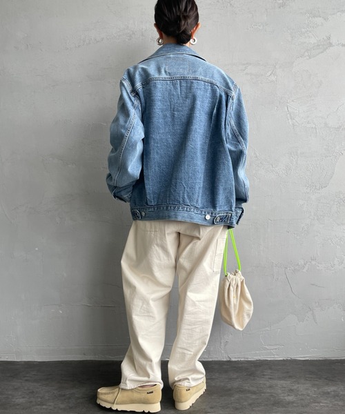 Levi's（リーバイス）の「[LEVI’S/リーバイス] TYPE 2 TRUCKER デニムジャケット（デニムジャケット・レディース・ライトインディゴブルー/インディゴブルー・S/M/L）」の13枚目の写真