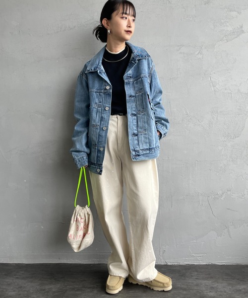 Levi's（リーバイス）の「[LEVI’S/リーバイス] TYPE 2 TRUCKER デニムジャケット（デニムジャケット・レディース・ライトインディゴブルー/インディゴブルー・S/M/L）」の11枚目の写真