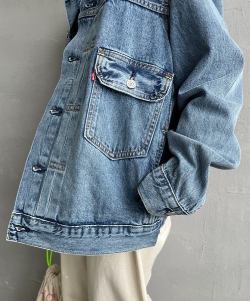 LEVI'S ライトブルー デニムジャケット Lサイズ インディゴ Levi's（リーバイス）の「CONTEMPORARY TYPE II トラッカー