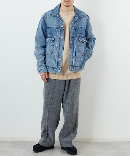 LEVI STRAUSS デニムジャケット Lサイズ LEVI STRAUSS ライトストーン 金糸 デニム ジャケット L - メルカリ