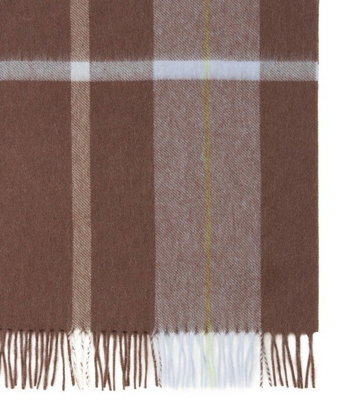 MACKINTOSH PHILOSOPHY（ﾏｯｷﾝﾄｯｼｭ ﾌｨﾛｿﾌｨｰ）の「ウール100％ ポンチョストール ”チェック”（ストール/ショール・レディース・ネイビー/ベージュ/ブラウン/ライトグレー・FREE）」の18枚目の写真