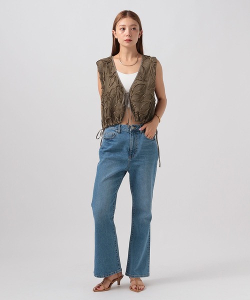 BAYFLOW（ベイフロー）の「[秋口まで着られる]モールレースベスト（ベスト・レディース・ブラック/ブラウン/ホワイト・FREE）」の20枚目の写真