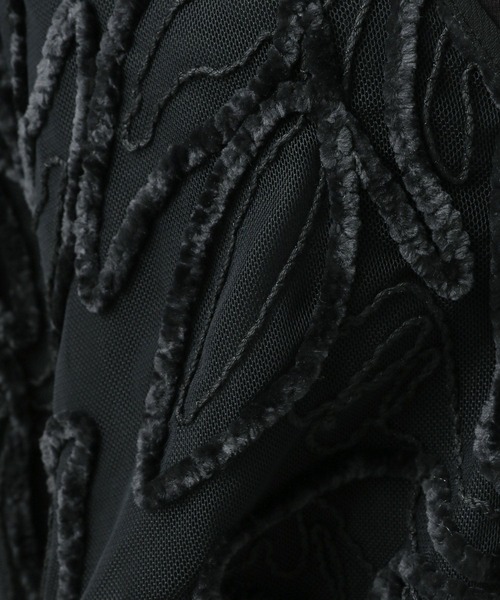 BAYFLOW（ベイフロー）の「[秋口まで着られる]モールレースベスト（ベスト・レディース・ブラック/ブラウン/ホワイト・FREE）」の11枚目の写真