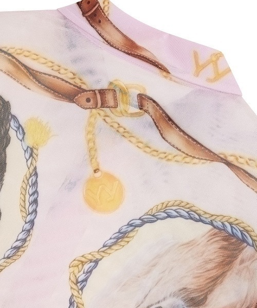 OPEN Yy(オープンワイワイ)の「OPEN Yy/オープンワイワイ/MESH PET CLUB PRINT SHIRT(シャツ/ブラウス・レディース・イエロー・M/S)」の8枚目の写真