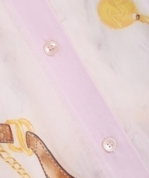 OPEN Yy(オープンワイワイ)の「OPEN Yy/オープンワイワイ/MESH PET CLUB PRINT SHIRT(シャツ/ブラウス・レディース・イエロー・M/S)」の10枚目の写真