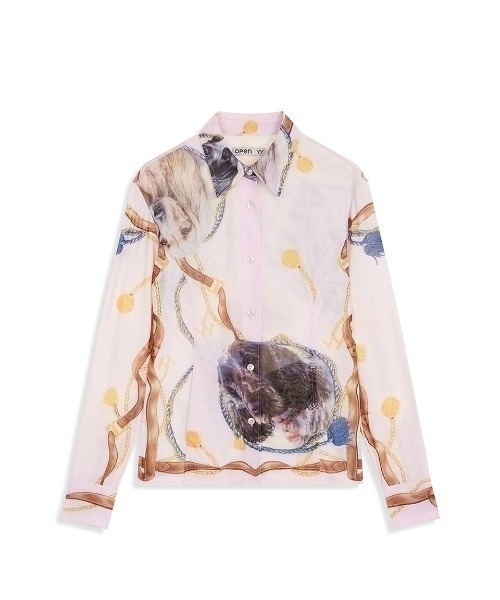 OPEN Yy(オープンワイワイ)の「OPEN Yy/オープンワイワイ/MESH PET CLUB PRINT SHIRT(シャツ/ブラウス・レディース・イエロー・M/S)」の14枚目の写真