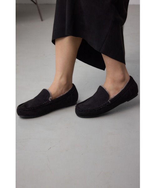 AZUL by moussy(アズールバイマウジー)の「【WEB限定】モカシンスリッポン(モカシン/デッキシューズ・レディース・ブラック/ベージュ・SMALL/MEDIUM/LARGE/LL)」の3枚目の写真