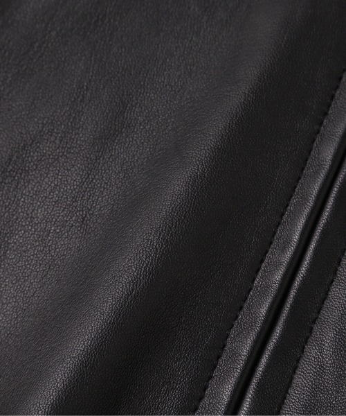 AVIREX（アヴィレックス）の「LEATHER CWU BLOUSON / レザー CWU ブルゾン / AVIREX / アヴィレックス（ブルゾン・メンズ・ブラック/グリーン・MEDIUM/LARGE/X-LARGE）」の6枚目の写真