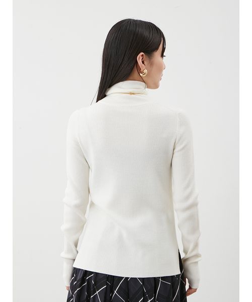 セール】タートルネックリブニットプルオーバー（ニット/セーター