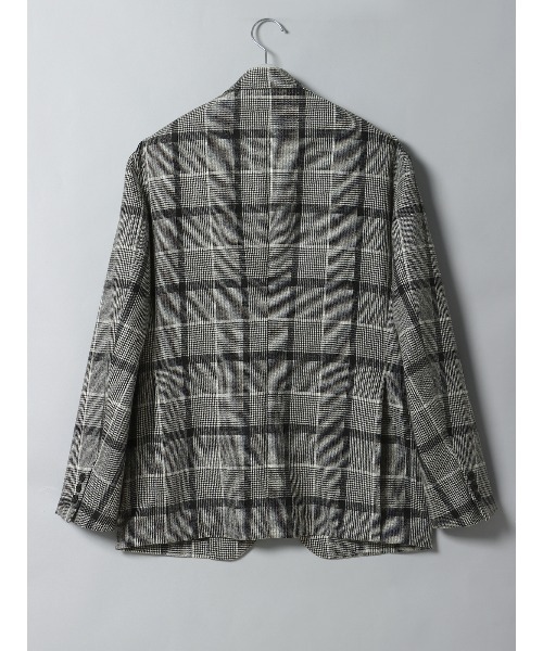 SUIT SQUARE（スーツスクエア）の「GOOVI ジャケット ウールソフトツイード ビッググレンプレイド（テーラードジャケット・メンズ・グレー系・1/2/3）」の2枚目の写真