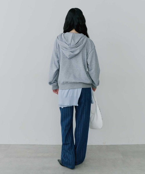 thinkto(シンクト)の「【thinkto】ストライプストレートデニムパンツ(デニムパンツ・レディース・インディゴブルー/ライトブルー・1/0)」の19枚目の写真