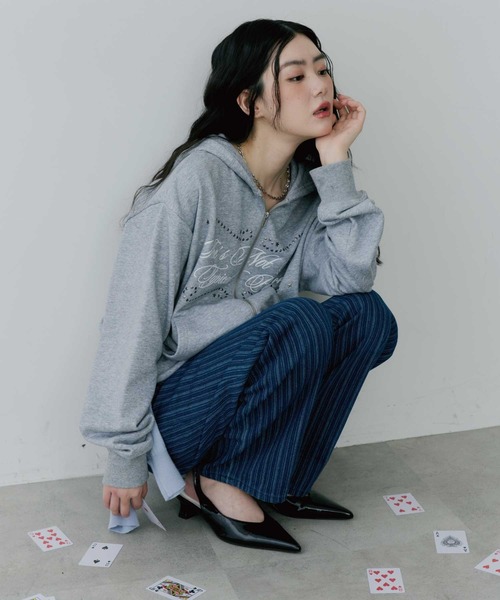 thinkto(シンクト)の「【thinkto】ストライプストレートデニムパンツ(デニムパンツ・レディース・インディゴブルー/ライトブルー・1/0)」の20枚目の写真