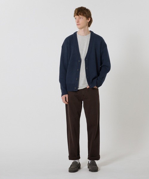 coca（coca）（コカ）の「ダブルジャガードカーディガン（カーディガン/ボレロ・メンズ・ブラック/ライトグレー/ネイビー/ベージュ・XL/M/L）」の14枚目の写真