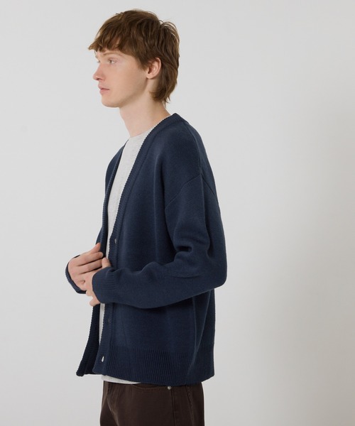 coca（coca）（コカ）の「ダブルジャガードカーディガン（カーディガン/ボレロ・メンズ・ブラック/ライトグレー/ネイビー/ベージュ・XL/M/L）」の15枚目の写真