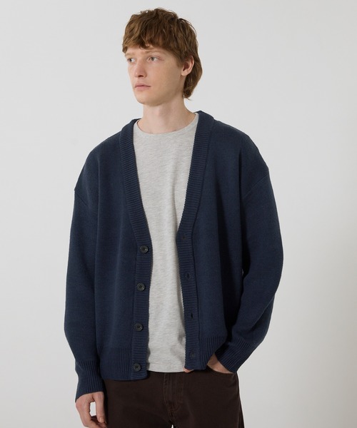 coca（coca）（コカ）の「ダブルジャガードカーディガン（カーディガン/ボレロ・メンズ・ブラック/ライトグレー/ネイビー/ベージュ・XL/M/L）」の17枚目の写真