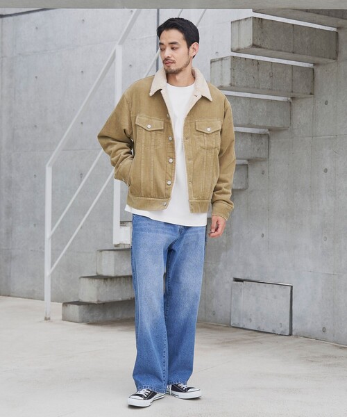 SMITH'S(スミス)の「SMITH’S(スミス)別注裏ボアブルゾン(ブルゾン・メンズ・ブラウン/ネイビー・S/M/L/XL)」の4枚目の写真