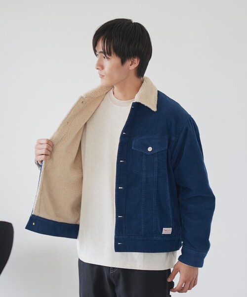 SMITH'S(スミス)の「SMITH’S(スミス)別注裏ボアブルゾン(ブルゾン・メンズ・ブラウン/ネイビー・S/M/L/XL)」の14枚目の写真