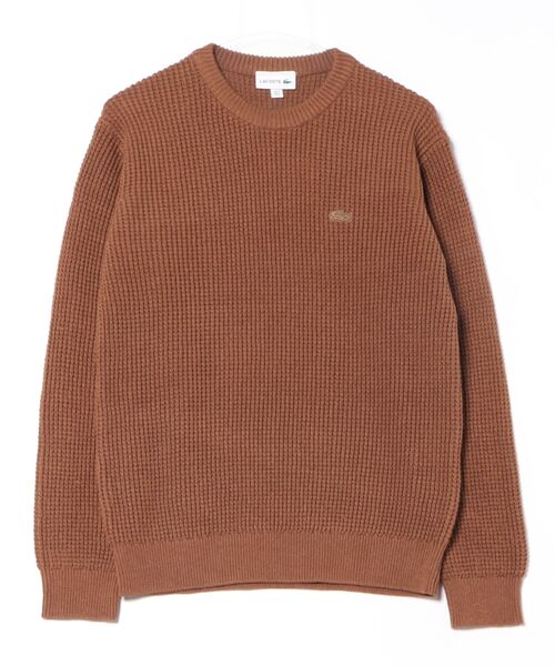 LACOSTE(ラコステ)の「《LACOSTE》AH018J-99(ニット/セーター・メンズ・グレー/ネイビー/ブラウン/ホワイト・4/5/3)」の3枚目の写真